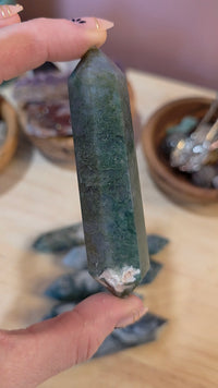 Double Point Moss Agate