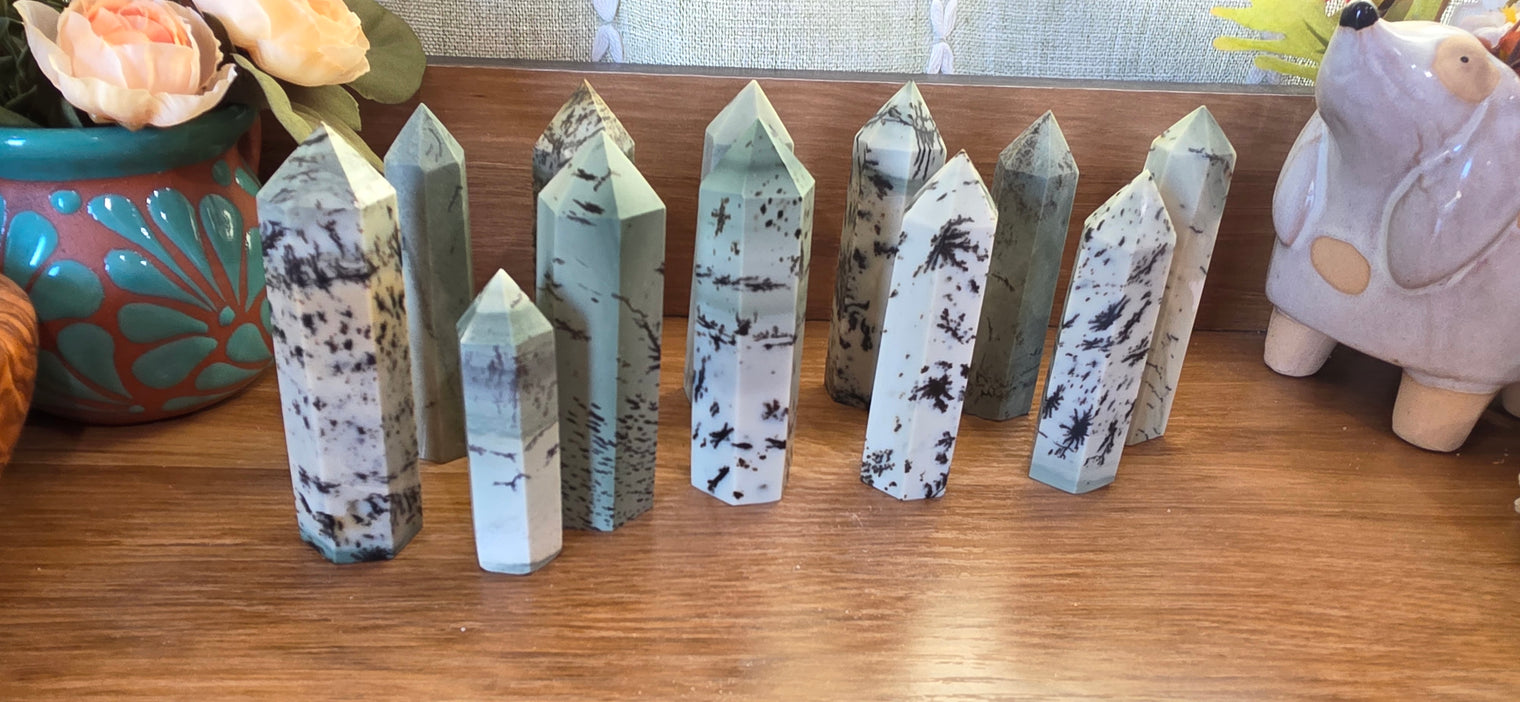 Dendritic Sage Jasper Tree Tower